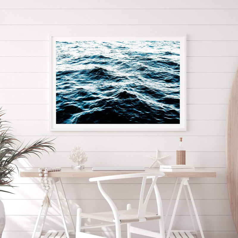 Ocean Waves-The Paper Tree-Art_Prints,BEACH,blue,coastal,COASTAL ART,Designer,hamptons,landscape,ocean,ocean ripples,Ocean surface,Ocean waves,premium art print,ripples,surfers,wall art,Wall_Art,Wall_Art_Prints,water,waves