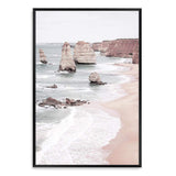 The Great Ocean Road-The Paper Tree-Art_Prints,Artwork,australian art,australian beach,australian coastline,australian landscape,BEACH,boho,coastal,COASTAL ART,Designer,great ocean road,hamptons,landscape,muted tone,neutral,ocean,pastel,pastel pink,peach,pink,portrait,premium art print,rock formation,rocks,travel,wall art,Wall_Art,Wall_Art_Prints,waves