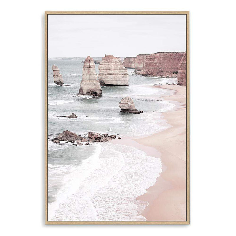 The Great Ocean Road-The Paper Tree-Art_Prints,Artwork,australian art,australian beach,australian coastline,australian landscape,BEACH,boho,coastal,COASTAL ART,Designer,great ocean road,hamptons,landscape,muted tone,neutral,ocean,pastel,pastel pink,peach,pink,portrait,premium art print,rock formation,rocks,travel,wall art,Wall_Art,Wall_Art_Prints,waves