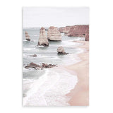 The Great Ocean Road-The Paper Tree-Art_Prints,Artwork,australian art,australian beach,australian coastline,australian landscape,BEACH,boho,coastal,COASTAL ART,Designer,great ocean road,hamptons,landscape,muted tone,neutral,ocean,pastel,pastel pink,peach,pink,portrait,premium art print,rock formation,rocks,travel,wall art,Wall_Art,Wall_Art_Prints,waves