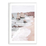 The Great Ocean Road-The Paper Tree-Art_Prints,Artwork,australian art,australian beach,australian coastline,australian landscape,BEACH,boho,coastal,COASTAL ART,Designer,great ocean road,hamptons,landscape,muted tone,neutral,ocean,pastel,pastel pink,peach,pink,portrait,premium art print,rock formation,rocks,travel,wall art,Wall_Art,Wall_Art_Prints,waves