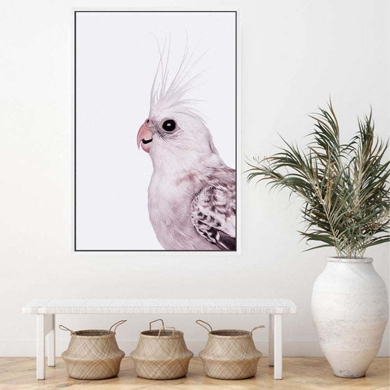 Coco The Cockatiel-The Paper Tree-Artwork,BIRD,Birds,blue bird,blue parrot,budgerigar,budgie,cockatiel,cockatiels,cockatoo,colourful Bird,hamptons,neutral,painted bird,parrot,parrots,portait,premium art print,wall art,Wall_Art,Wall_Art_Prints