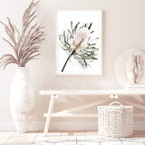 Australian Native Banksia Floral-The Paper Tree-australia,australian,australian art,australian native,australiana,Banksia,Banksia flower,floral,flower,flowers,green,hamptons,muted tone,native,native flower,native flowers,neutral,portrait,premium art print,wall art,Wall_Art,Wall_Art_Prints,yellow