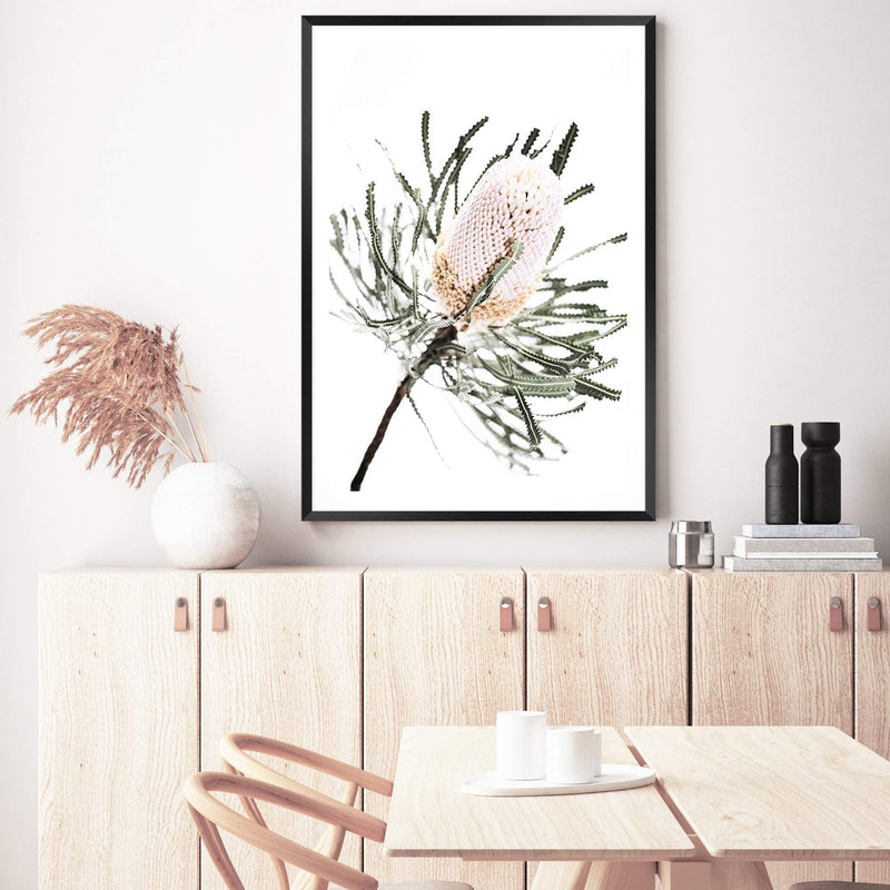 Australian Native Banksia Floral-The Paper Tree-australia,australian,australian art,australian native,australiana,Banksia,Banksia flower,floral,flower,flowers,green,hamptons,muted tone,native,native flower,native flowers,neutral,portrait,premium art print,wall art,Wall_Art,Wall_Art_Prints,yellow