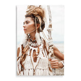 Tribal Woman in White