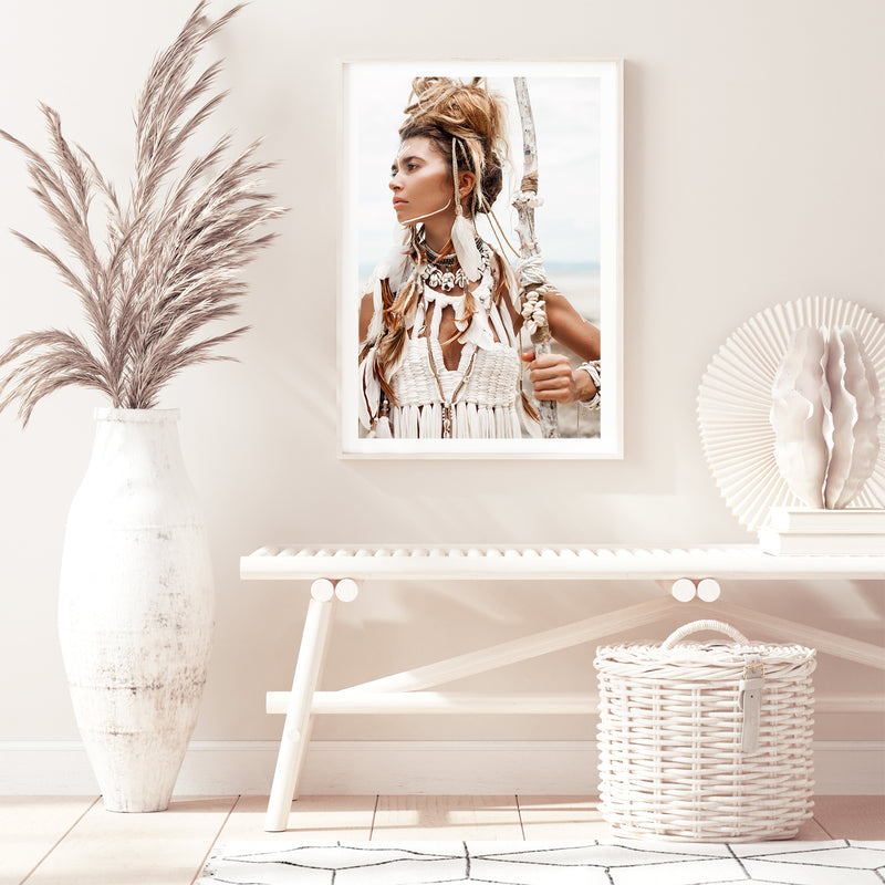 Tribal Woman in White