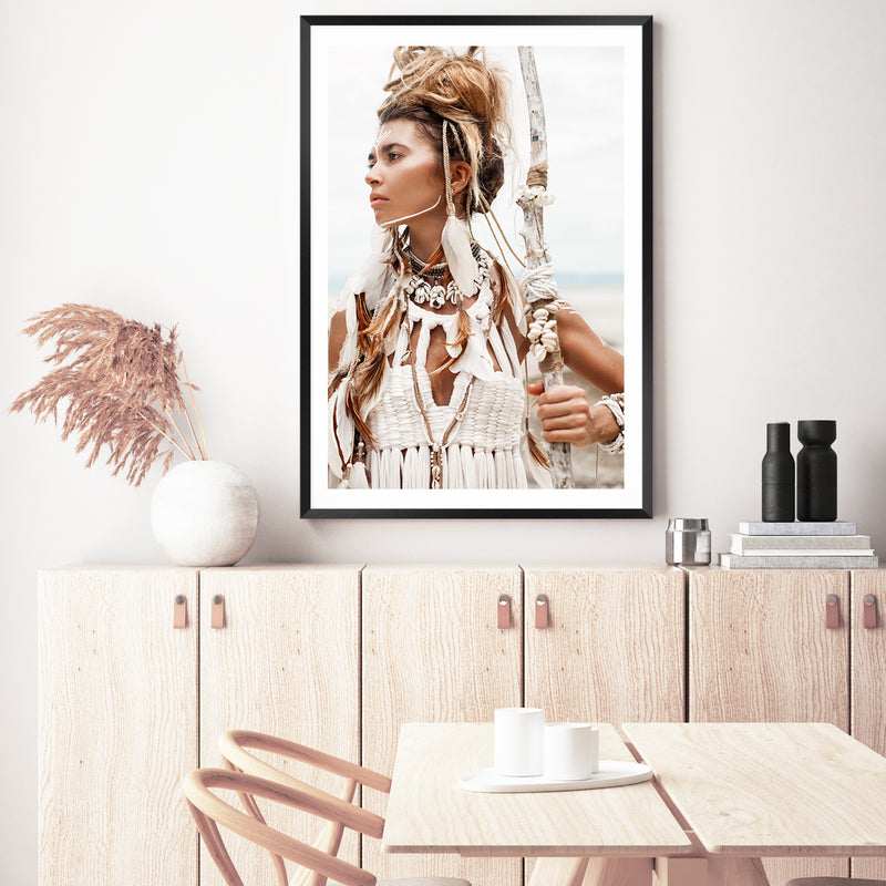 Tribal Woman in White