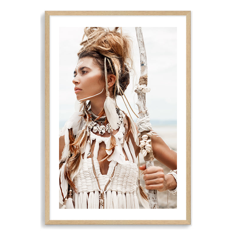 Tribal Woman in White