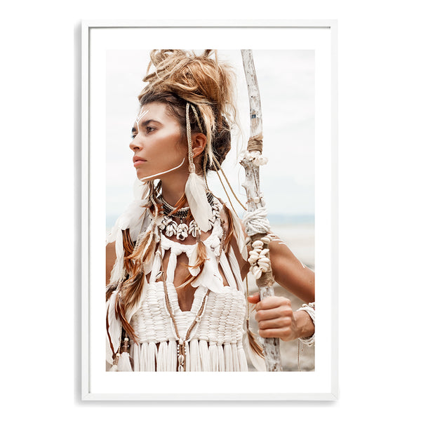 Tribal Woman in White