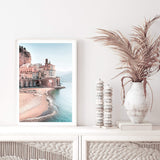 Amalfi Coast-The Paper Tree-amailfi coastline,amalfi,amalfi coast,Art_Prints,Artwork,BEACH,blue,boho,coastal,COASTAL ART,destination,Italy,pastel,pink,portrait,premium art print,seascape,teal,wall art,wall art print,wall art prints,Wall_Art,Wall_Art_Prints