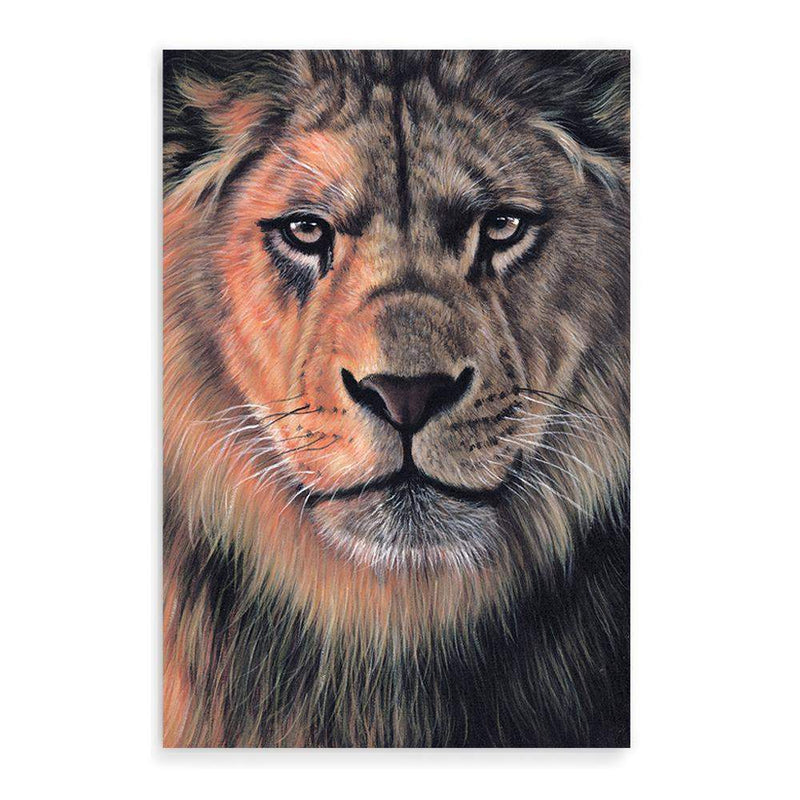 Leo The Lion-The Paper Tree-africa,african,Art_Prints,Artwork,boho,Designer,hand painted,leo,lion,orange,painted,portrait,premium art print,TAN,wall art,Wall_Art,Wall_Art_Prints