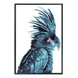 The Palm Cockatoo-The Paper Tree-Artwork,BIRD,Birds,blue bird,blue parrot,cockatiel,cockatoo,colourful Bird,hamptons,painted bird,parrot,parrots,portrait,premium art print,wall art,Wall_Art,Wall_Art_Prints