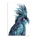 The Palm Cockatoo-The Paper Tree-Artwork,BIRD,Birds,blue bird,blue parrot,cockatiel,cockatoo,colourful Bird,hamptons,painted bird,parrot,parrots,portrait,premium art print,wall art,Wall_Art,Wall_Art_Prints