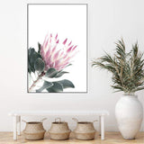 Dusty Pink Protea II-The Paper Tree-dusty pink,floral,floral artwork,flower,flowers,green,pink,pink flower,pink protea,portait,premium art print,protea,protea art,protea flower,protea flowers,wall art,Wall_Art,Wall_Art_Prints