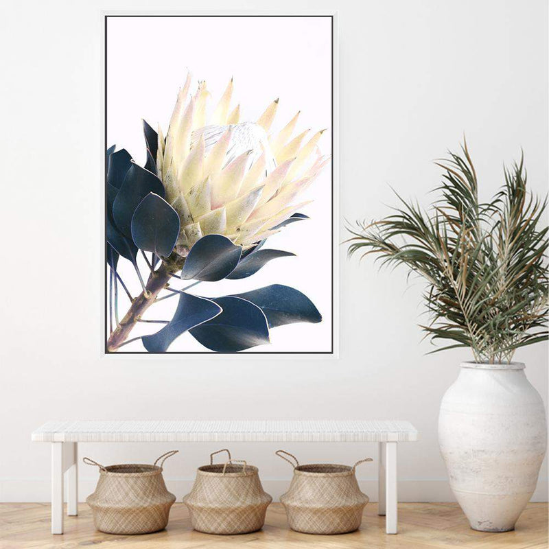 Yellow Protea II-The Paper Tree-floral,flower,flowers,portrait,premium art print,protea,protea flower,protea flowers,wall art,Wall_Art,Wall_Art_Prints,yellow,yellow flower