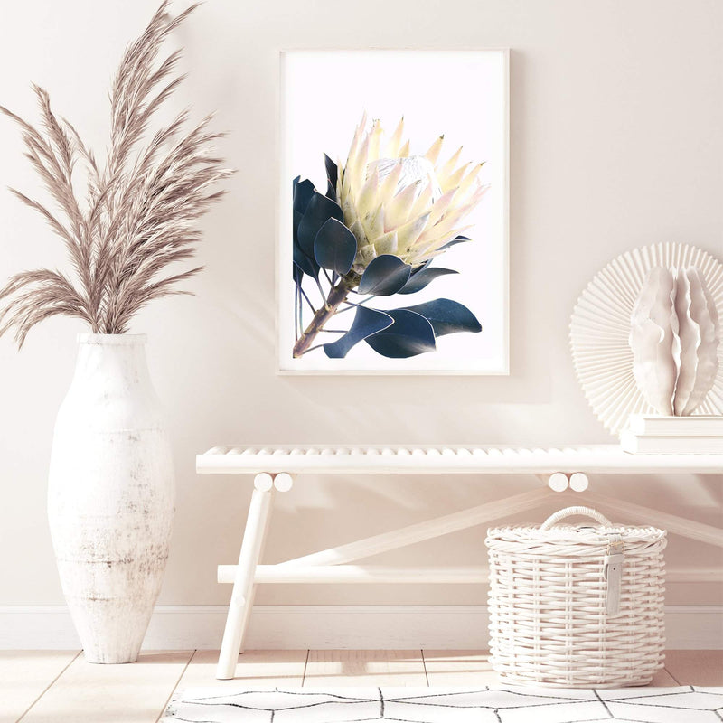 Yellow Protea II-The Paper Tree-floral,flower,flowers,portrait,premium art print,protea,protea flower,protea flowers,wall art,Wall_Art,Wall_Art_Prints,yellow,yellow flower