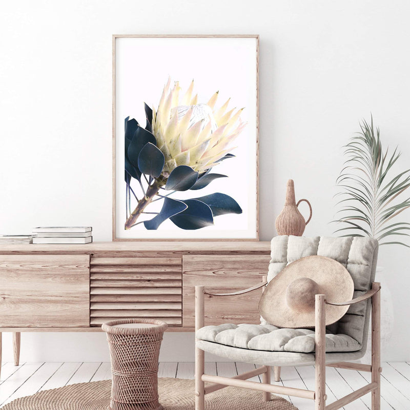 Yellow Protea II-The Paper Tree-floral,flower,flowers,portrait,premium art print,protea,protea flower,protea flowers,wall art,Wall_Art,Wall_Art_Prints,yellow,yellow flower