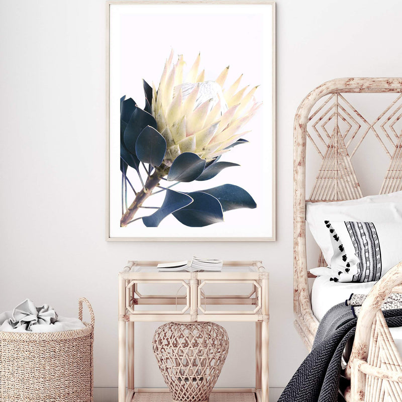 Yellow Protea II-The Paper Tree-floral,flower,flowers,portrait,premium art print,protea,protea flower,protea flowers,wall art,Wall_Art,Wall_Art_Prints,yellow,yellow flower