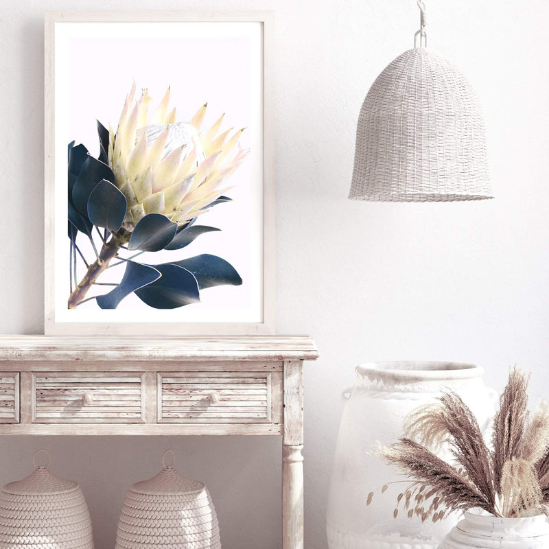 Yellow Protea II-The Paper Tree-floral,flower,flowers,portrait,premium art print,protea,protea flower,protea flowers,wall art,Wall_Art,Wall_Art_Prints,yellow,yellow flower