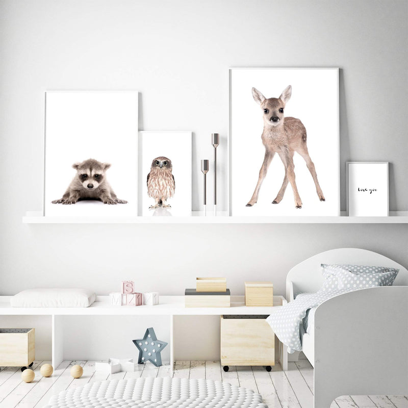 Baby Deer-The Paper Tree-animal,Artwork,baby,baby deer,cute,deer,kids room,kids wall art,neutral,nursery,nursery decor,portrait,premium art print,wall art,Wall_Art,Wall_Art_Prints