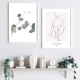 Single Line Drawing IIIII-The Paper Tree-abstract,black & white,BLACK AND WHITE,boho,continuous line,curves,female,female figure,female form,figure,hamptons,line art,modern,monochrome,neutral,one line,organic shape,portrait,premium art print,shape,single line,wall art,Wall_Art,Wall_Art_Prints