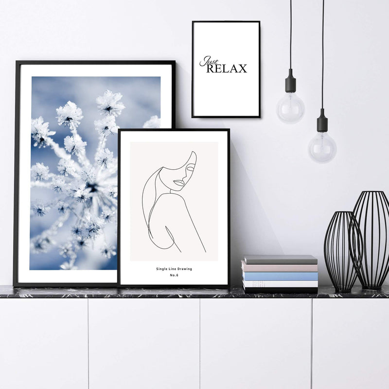 Single Line Drawing IIIIII-The Paper Tree-abstract,black & white,BLACK AND WHITE,boho,continuous line,curves,female,female figure,female form,figure,hamptons,line art,modern,monochrome,neutral,one line,organic shape,portrait,premium art print,shape,single line,wall art,Wall_Art,Wall_Art_Prints