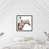 Palomino Horses Square-The Paper Tree-animal,Art Print,art prints,Artwork,beige,boho,cream,framed,hamptons,horse,horses,neutral,palomino,premium art print,square,stallion,wall art,Wall_Art,Wall_Art_Prints