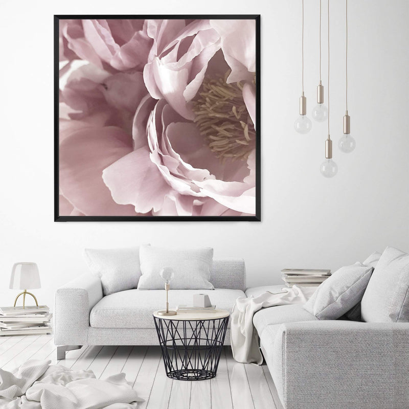 Dusty Pink Peonies Square-The Paper Tree-Art Print,art prints,Artwork,floral,flower,framed,peonies,peonies flower,peony,pink,premium art print,square,wall art,Wall_Art,Wall_Art_Prints,white