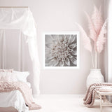 White Dahlia Square-The Paper Tree-Art Print,art prints,Artwork,boho,dahlia,floral,flower,framed,hamptons,neutral,premium art print,square,wall art,Wall_Art,Wall_Art_Prints,WHITE,white dahlia,white flower