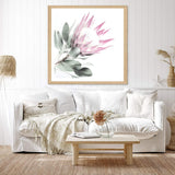 Pink Protea Square II-The Paper Tree-dusty pink,floral,flower,flowers,pink flower,pink protea,portrait,premium art print,protea,protea flower,protea flowers,square,wall art,Wall_Art,Wall_Art_Prints