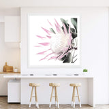 Pink Protea Square-The Paper Tree-dusty pink,floral,flower,flowers,pink flower,pink protea,portrait,premium art print,protea,protea flower,protea flowers,square,wall art,Wall_Art,Wall_Art_Prints