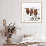 Highland Cattle | Square-The Paper Tree-animal,Art Print,art prints,Artwork,boho,framed,highland,highland bull,highland cattle,highland cow,neutral,premium art print,square,tan,wall art,Wall_Art,Wall_Art_Prints