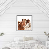 Wild Horses Square-The Paper Tree-animal,Art Print,art prints,Artwork,boho,framed,horse,horses,premium art print,square,stallion,TAN,wall art,Wall_Art,Wall_Art_Prints,wild horses